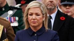 ‘Traitors’ poster put up at Michelle O’Neill’s office