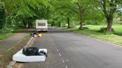 Van dwellers leave beauty spot after court order