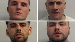 Four Celtic fans jailed after Old Firm city centre riot
