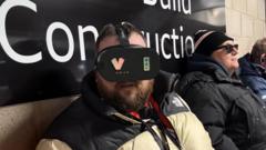 'A wee bit emotional': Headset helps visually-impaired football fan see his team play for first time