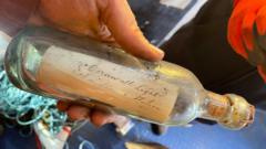 Hidden message in a bottle found in lighthouse wall after 132 years