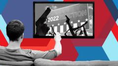 Man watches political advert