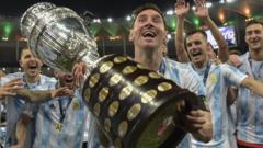 Messi lần đầu tiên giành được chức vô địch một giải đấu lớn cùng đội tuyển quốc gia