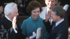 Watch the moment he was sworn in as president in 1977