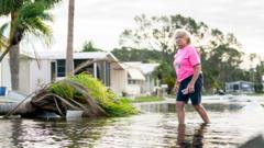 Striking photos show the extent of damage across the region