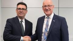 Burnham tells Swinney independence is 'off limits' at Glasgow Commonwealth Games meeting