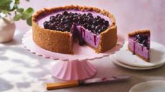 No-bake blueberry cheesecake