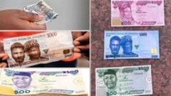 Old and new naira notes