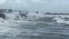 Amber warnings as Storm Ashley hits large parts of UK