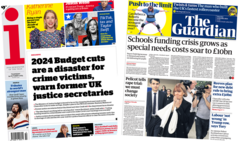 The Papers: Justice cuts would be 'disaster' and 'special needs crisis'