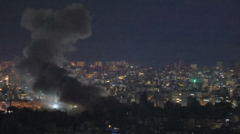 Beirut hit by massive Israeli strikes - local media