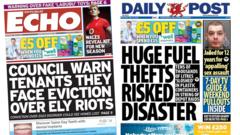Ely riots eviction warning and huge fuel raid