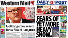 Gething-row waste firm fined £40k and fears of more snow