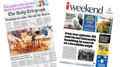 The Papers: Epstein files photo 'bombshell' and 'Iran war spirals'