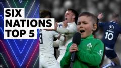 Top five moments of week two in Six Nations