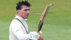 Lawrence hits 64-ball ton as Surrey draw with Hants