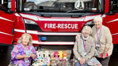 Knitters make bears for fire service