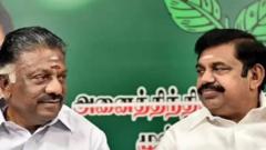 పన్నీర్ సెల్వం, పళనిస్వామి
