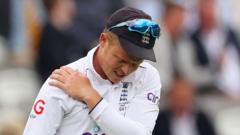 England's Pope out of Ashes series with injury