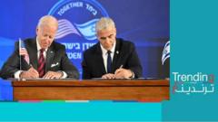 جو بايدن يتعهد بأمن إسرائيل ومواجهة إيران في "إعلان القدس"