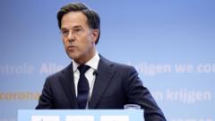 Mark Rutte at news conference