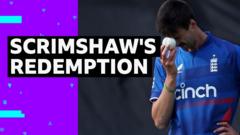 Scrimshaw gets debut wicket after nightmare start