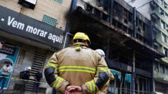 Fire guts homeless shelter in Brazil killing 10