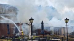 Fire stopped from spreading to thatched barn