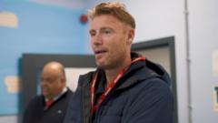 Freddie Flintoff gets humbled by kids in the classroom