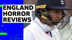 England lose two quick wickets after 'poor' reviews