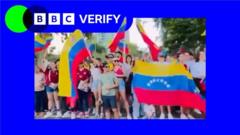 Misleading videos claim to show celebrations inside Venezuela