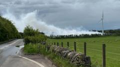 Fire at Fife landfill site still burning
