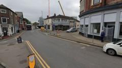 Town centre street closed due to unsafe building