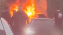 Man recalls moment car turned into 'ball of flames'