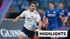 France crush Italy with 11-try win