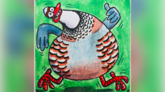 Celebrities' paintings support school art appeal