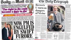 The Papers: 'England pick German' and 'Taylorgate' for Starmer