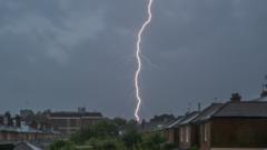 Thunderstorm warnings mark end of UK summer