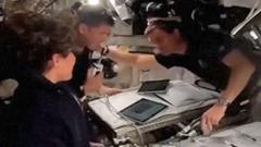 Emotional crew names Moon crater after commander's late wife