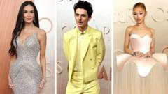 Stars turn on the style on Oscars red carpet - in pictures