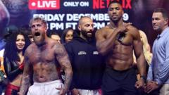 'No fear' but spectacle and serious risk looms large over Paul v Joshua