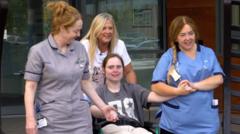 Mum's 'tears of joy' as daughter released from hospital