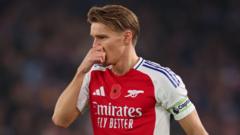 Arsenal captain Odegaard pulls out of Norway squad