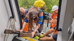 Forty passengers evacuated after train fills with smoke