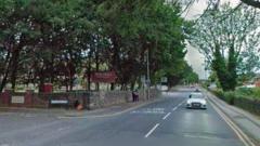 Four in hospital after car hits five other vehicles