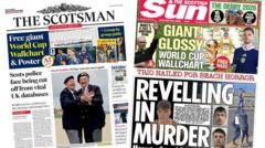 Scotland's papers: Teenagers 'celebrate' murder and police database warning