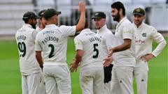 Middlesex relegated after dramatic defeat by Notts