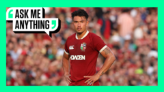 Why do the British and Irish Lions wear red jerseys?