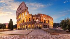 O Coliseu de Roma foi construído em oito anos, entre 72 e 80 d.C