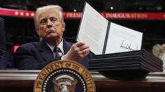 The executive orders the president signed on day one